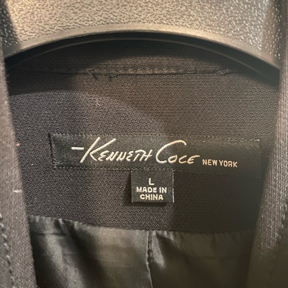 Kenneth Cole Moto Trench Coat L - Picture 6 of 8